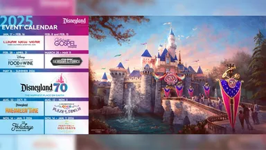 カリフォルニア ディズニーランド・リゾート 2025年の年間イベントスケジュールを詳しく見る（外部サイトへ）